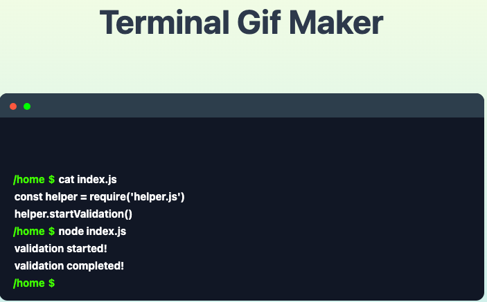 Terminal Gif Maker